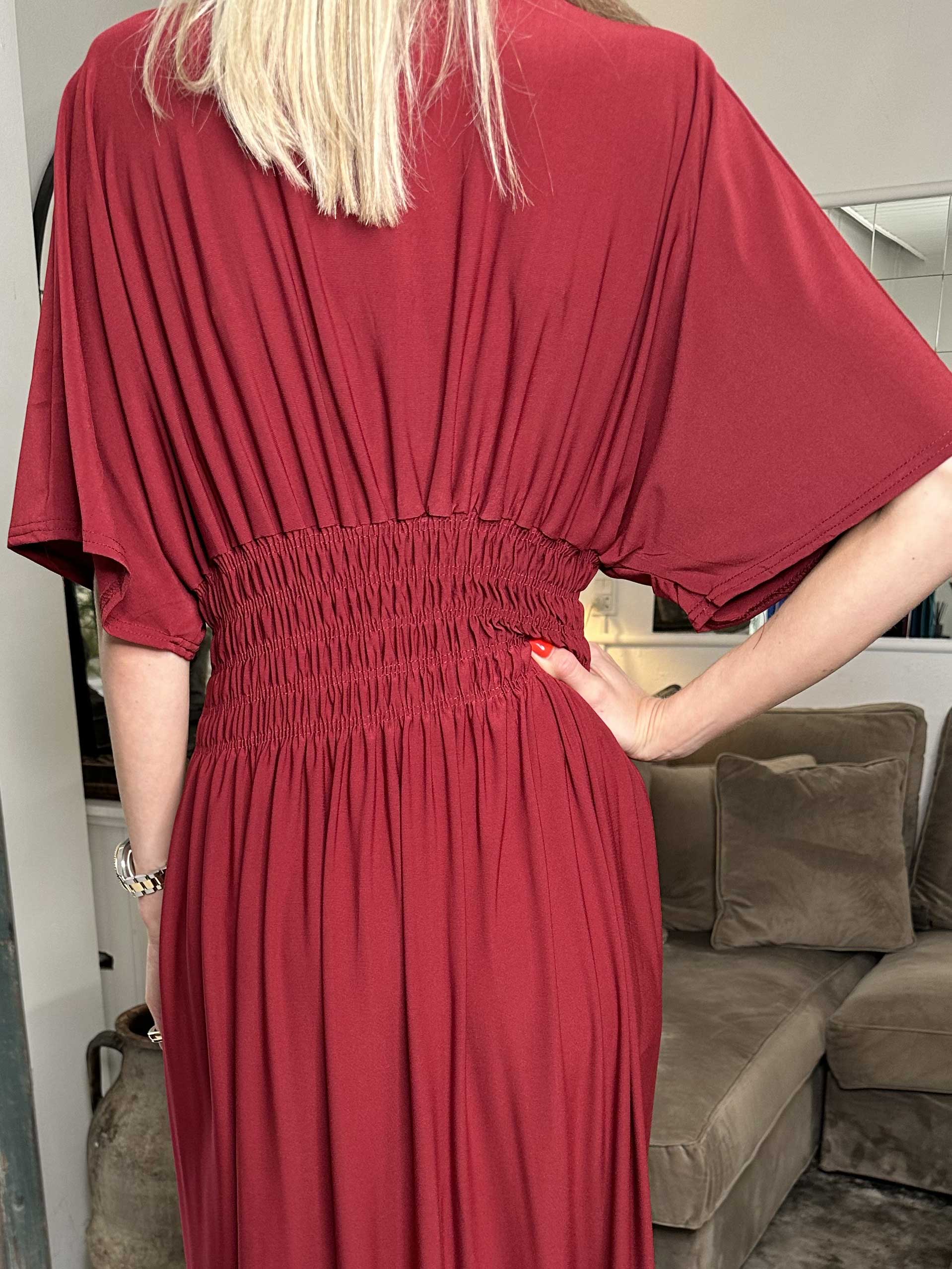 Pams Plain - Elastisk kjole med smock